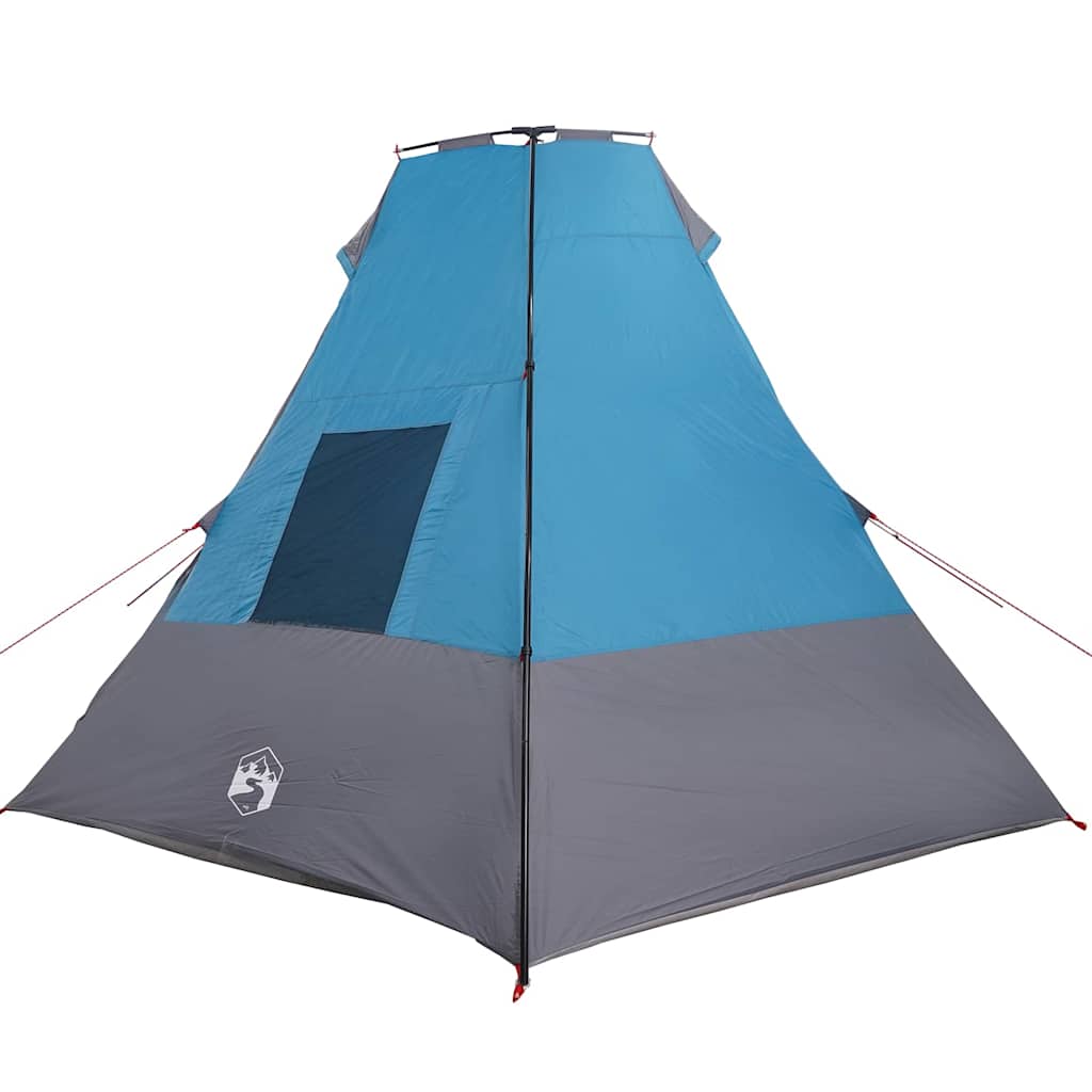 Tipi sátor tetővel tárolóval Kék 383 x 338 x 217 cm taft