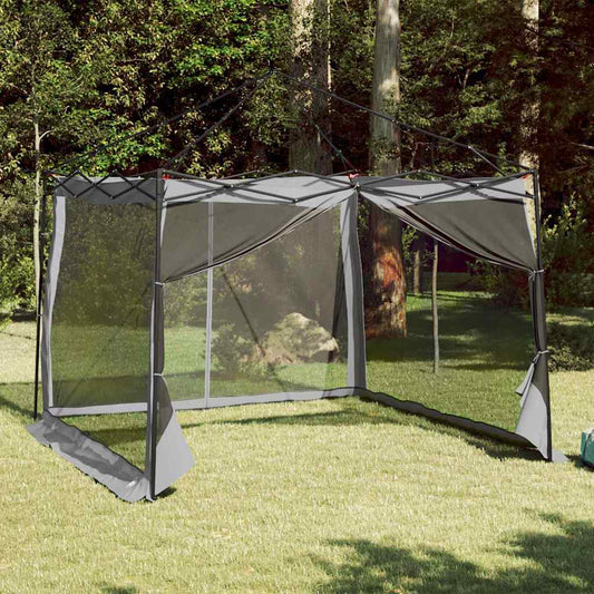Belső sátor tetővel Szürke és narancs 303 x 303 x 196 cm taft