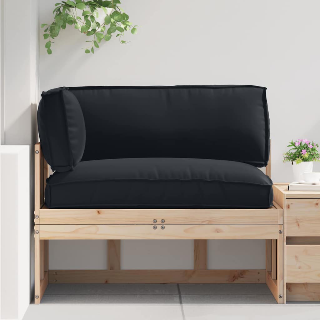 Raklap párna készlet 3 pcs Fekete Oxford Szövet