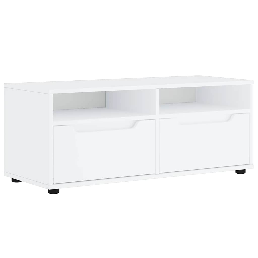 VISNES fehér szerelt fa TV-szekrény 100x40x38 cm