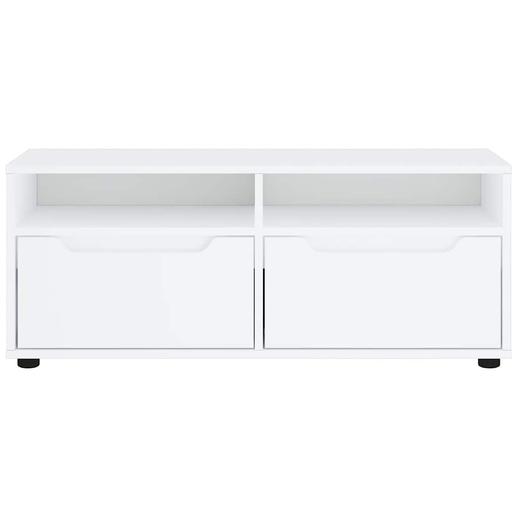 VISNES fehér szerelt fa TV-szekrény 100x40x38 cm