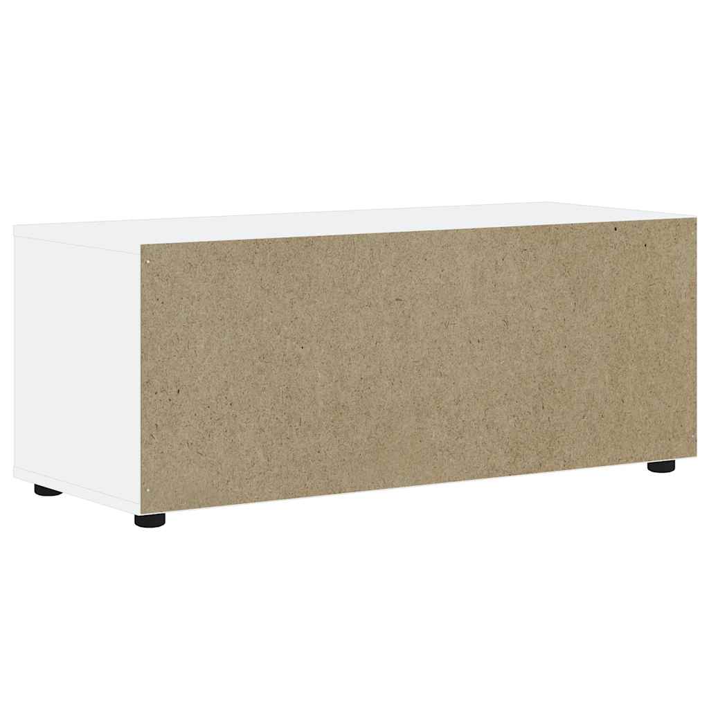 VISNES fehér szerelt fa TV-szekrény 100x40x38 cm
