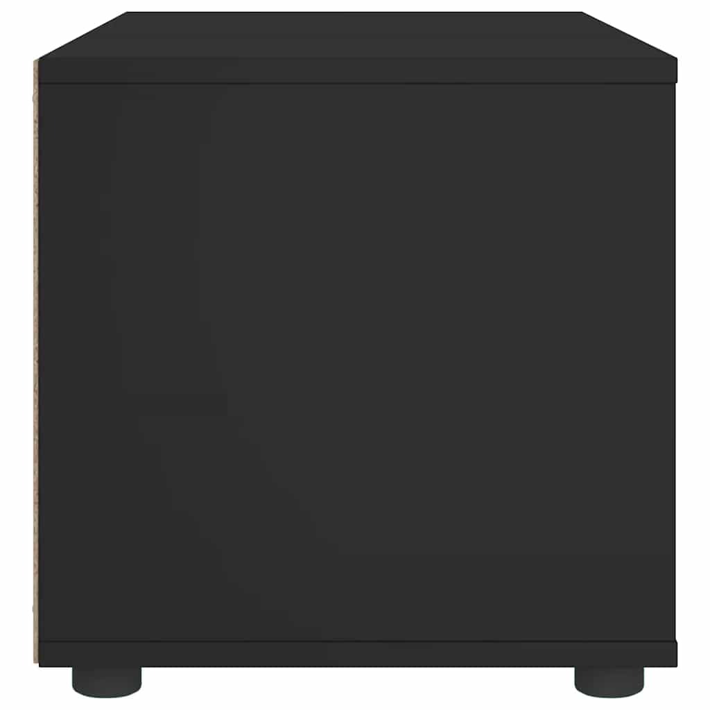 VISNES fekete szerelt fa TV-szekrény 100x40x38 cm