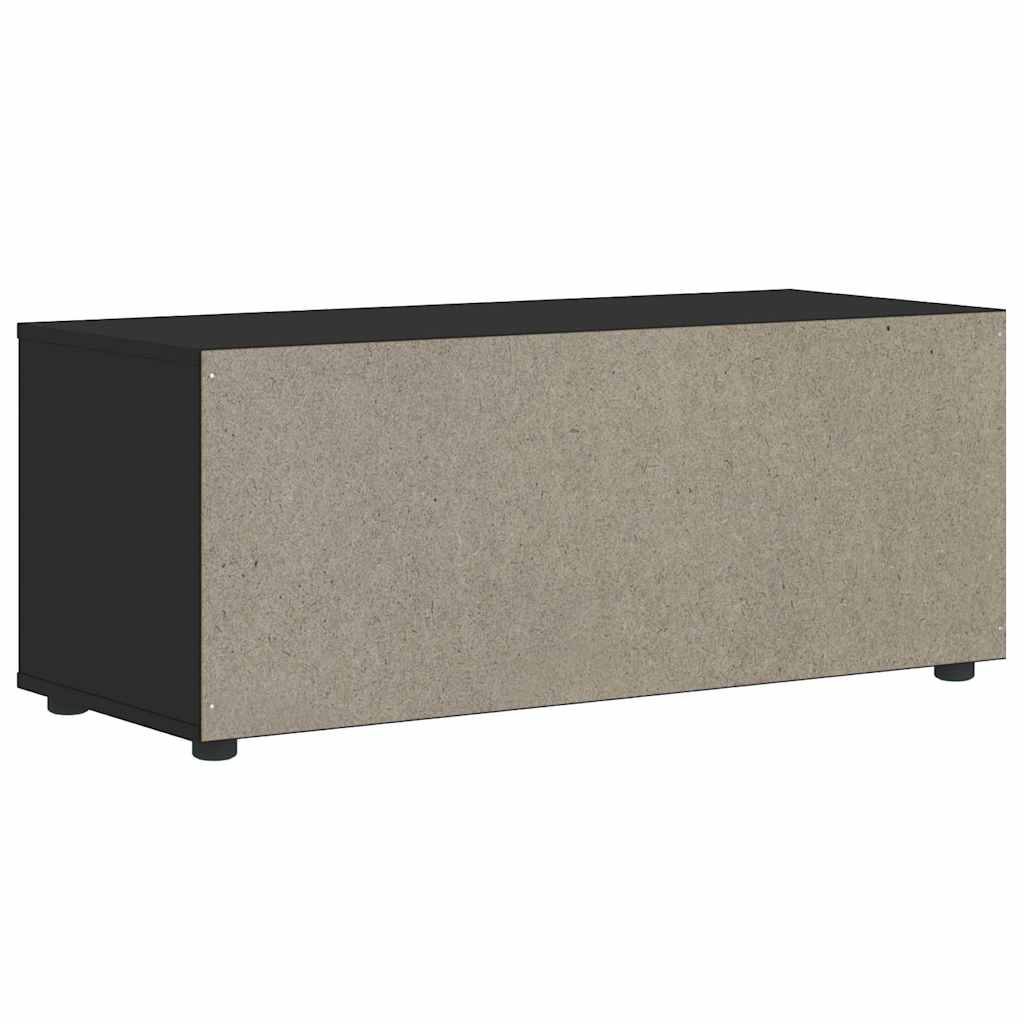 VISNES fekete szerelt fa TV-szekrény 100x40x38 cm