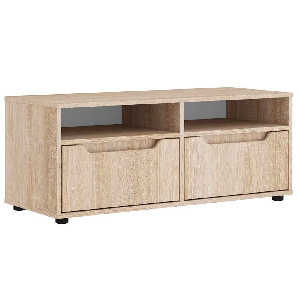 VISNES sonoma tölgy szerelt fa TV-szekrény 100x40x38 cm