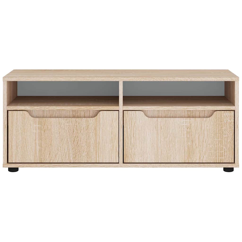 VISNES sonoma tölgy szerelt fa TV-szekrény 100x40x38 cm