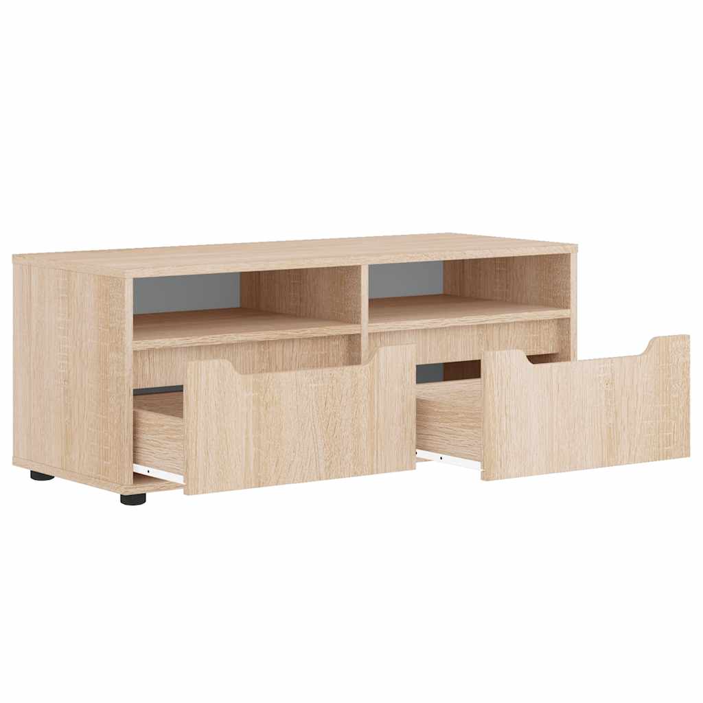 VISNES sonoma tölgy szerelt fa TV-szekrény 100x40x38 cm