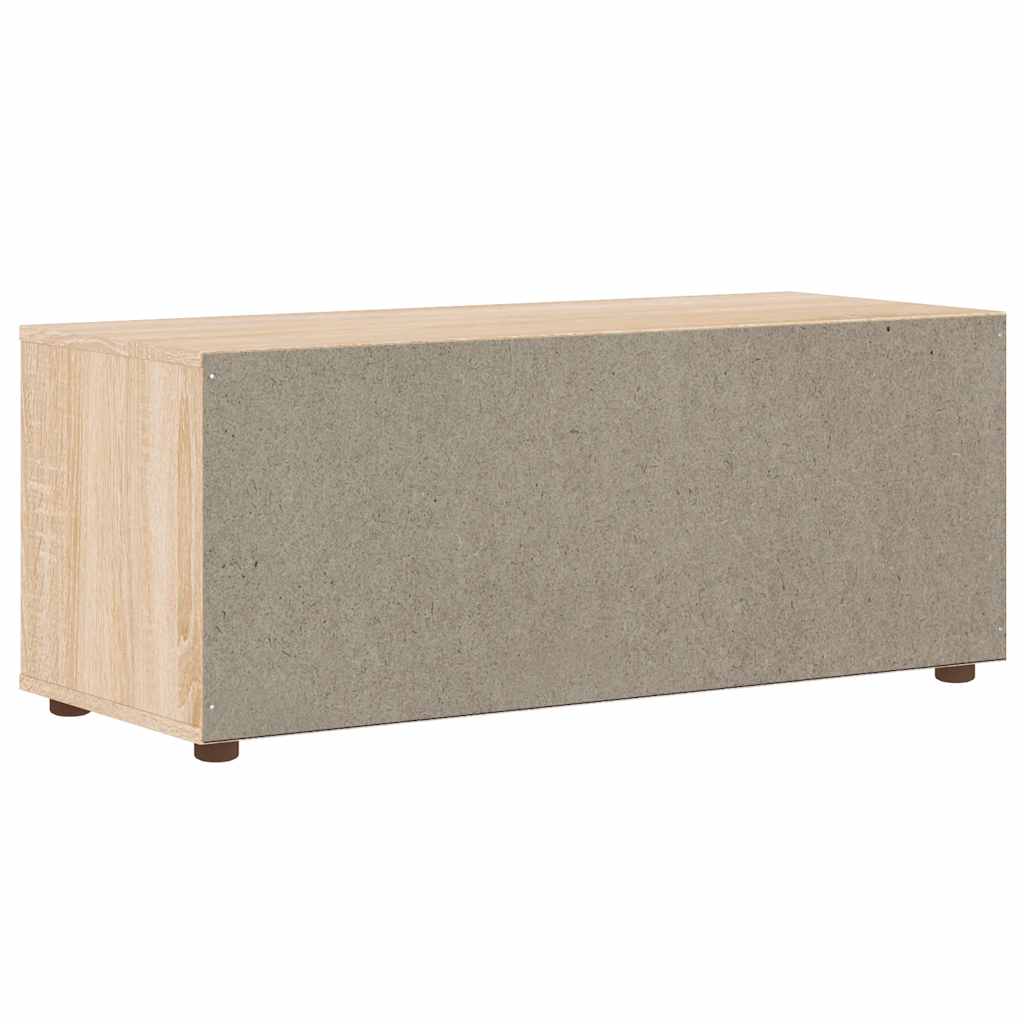 VISNES sonoma tölgy szerelt fa TV-szekrény 100x40x38 cm