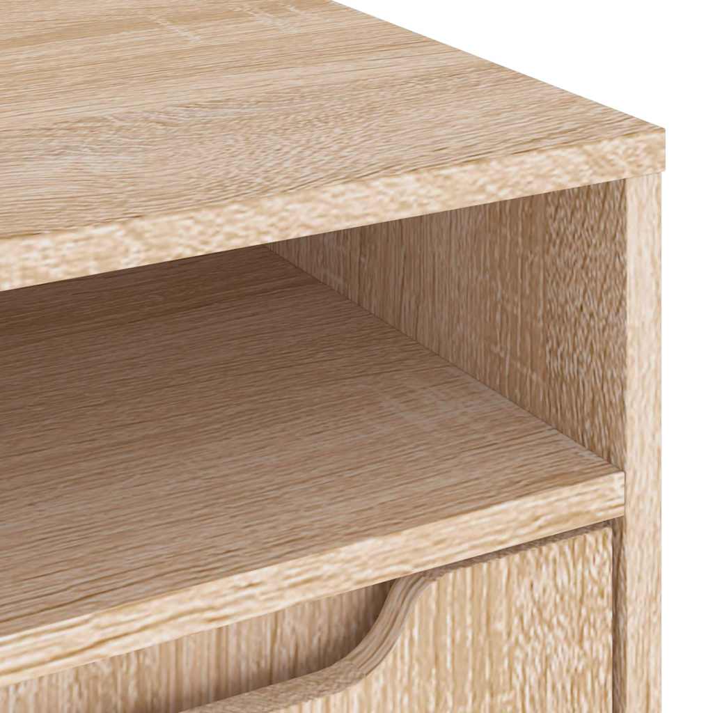 VISNES sonoma tölgy szerelt fa TV-szekrény 100x40x38 cm