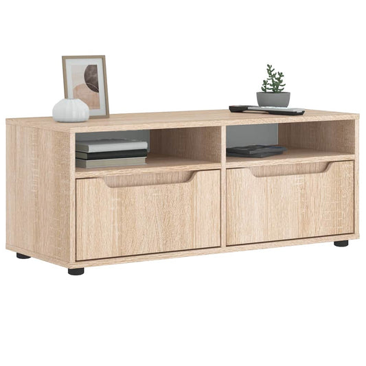 VISNES sonoma tölgy szerelt fa TV-szekrény 100x40x38 cm