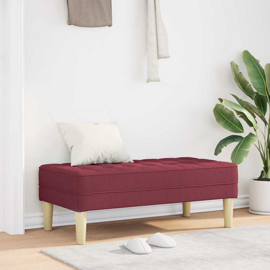 pad párnával Bordó 113 x 57 x 39 cm szövet