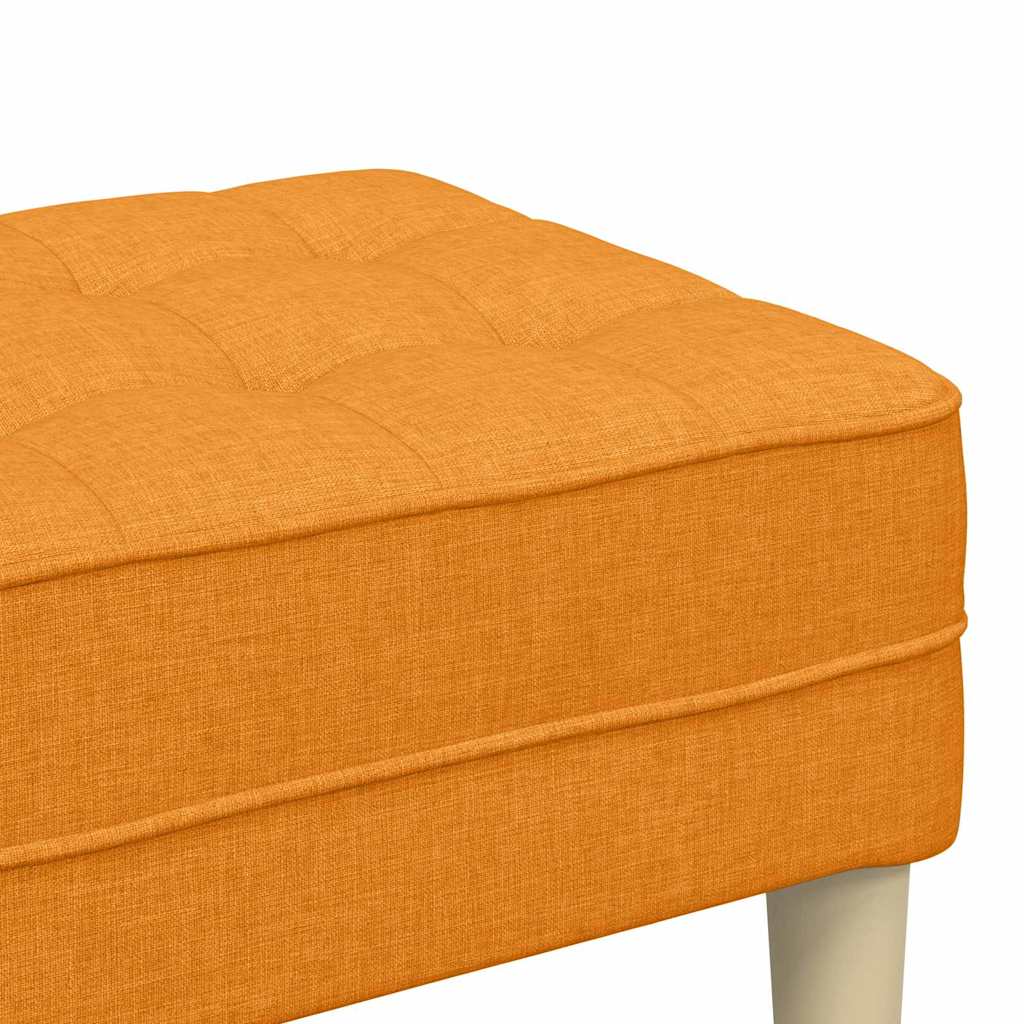 pad párnával Sötét sárga 113 x 57 x 39 cm szövet
