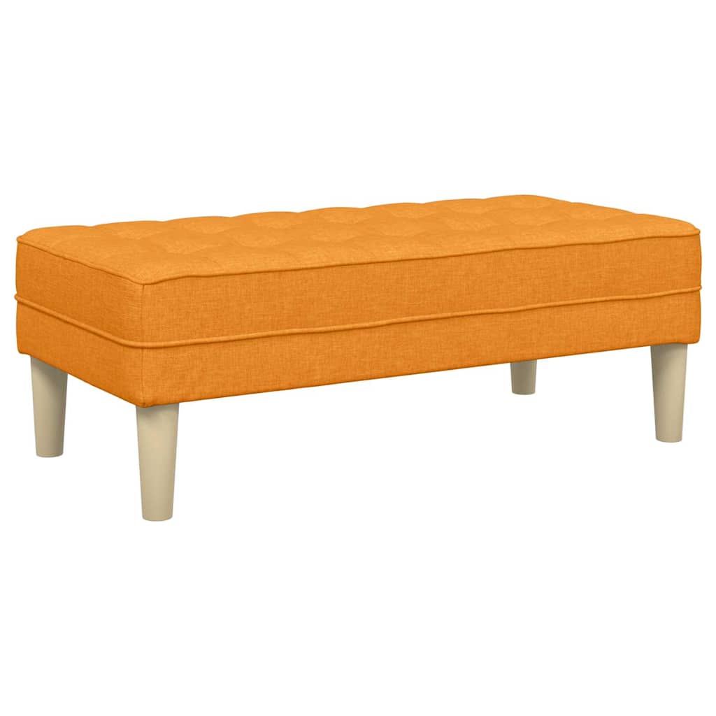 pad párnával Sötét sárga 113 x 57 x 39 cm szövet