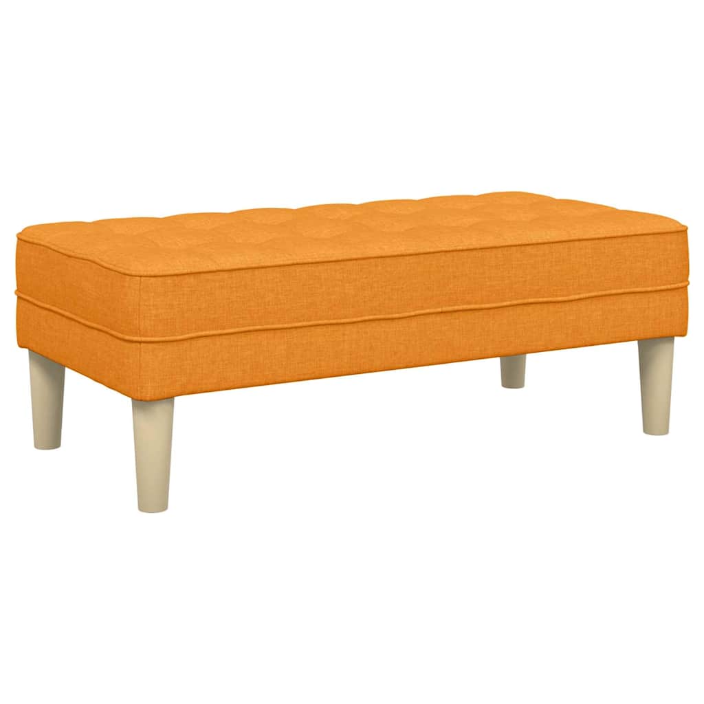pad párnával Sötét sárga 113 x 57 x 39 cm szövet