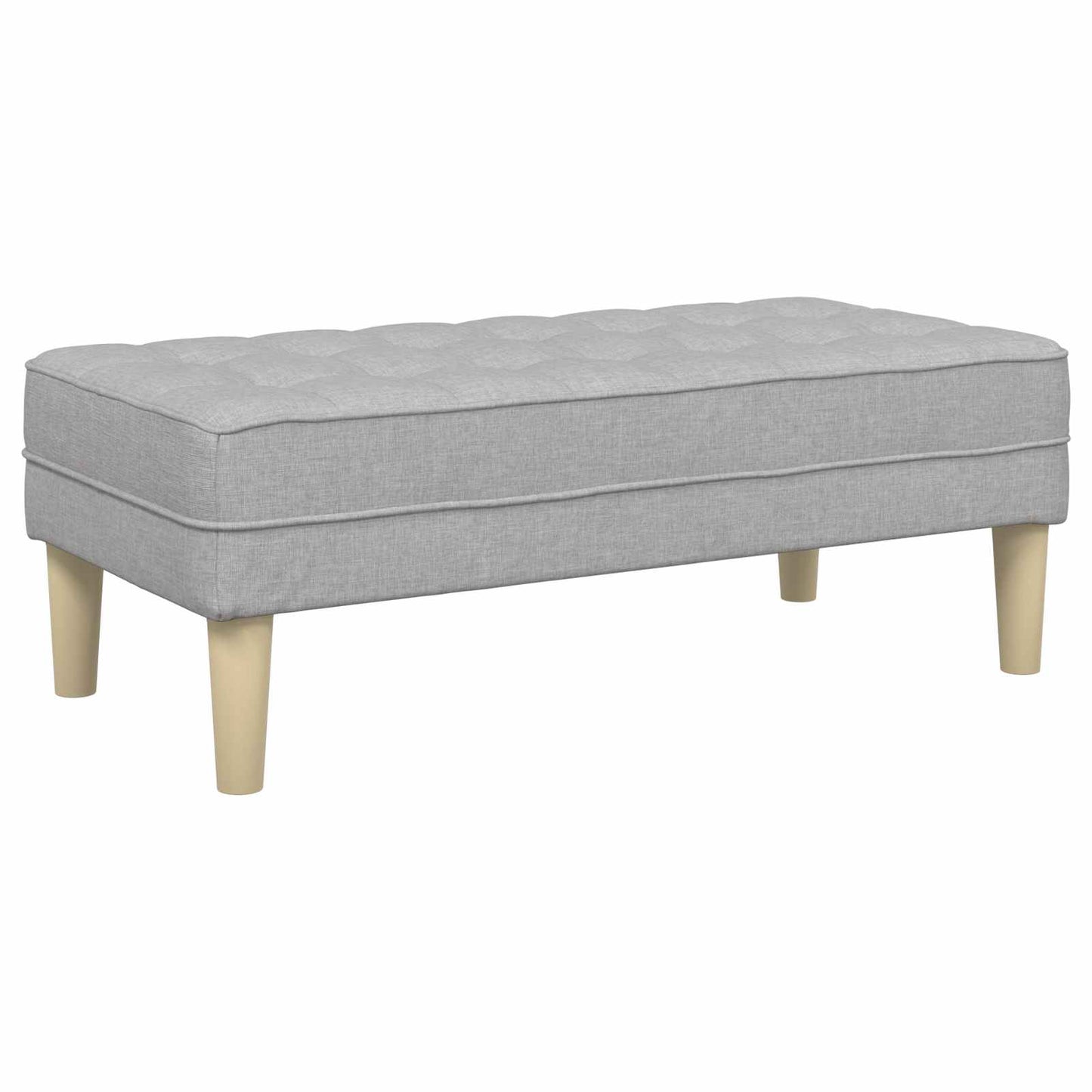pad párnával Felhőszürke 113 x 57 x 39 cm szövet