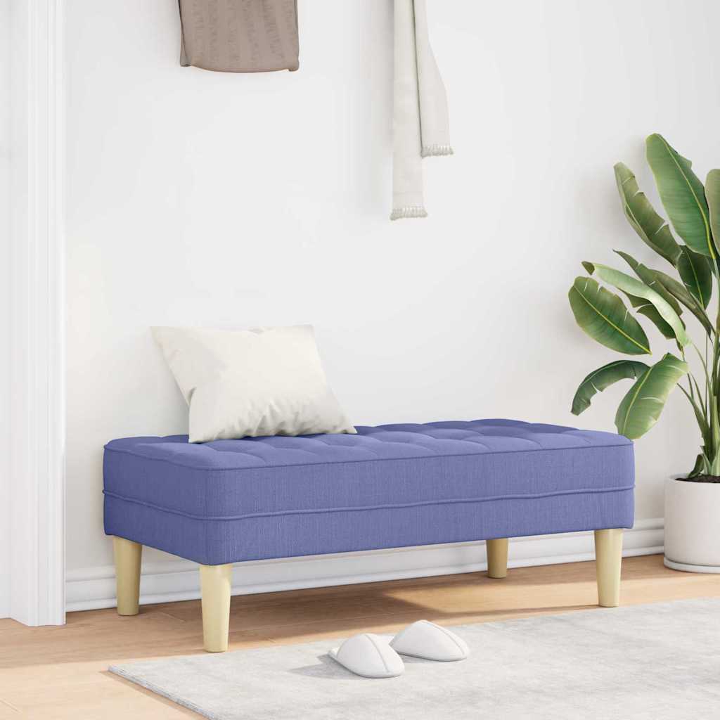pad párnával Farmerkék 113 x 57 x 39 cm szövet
