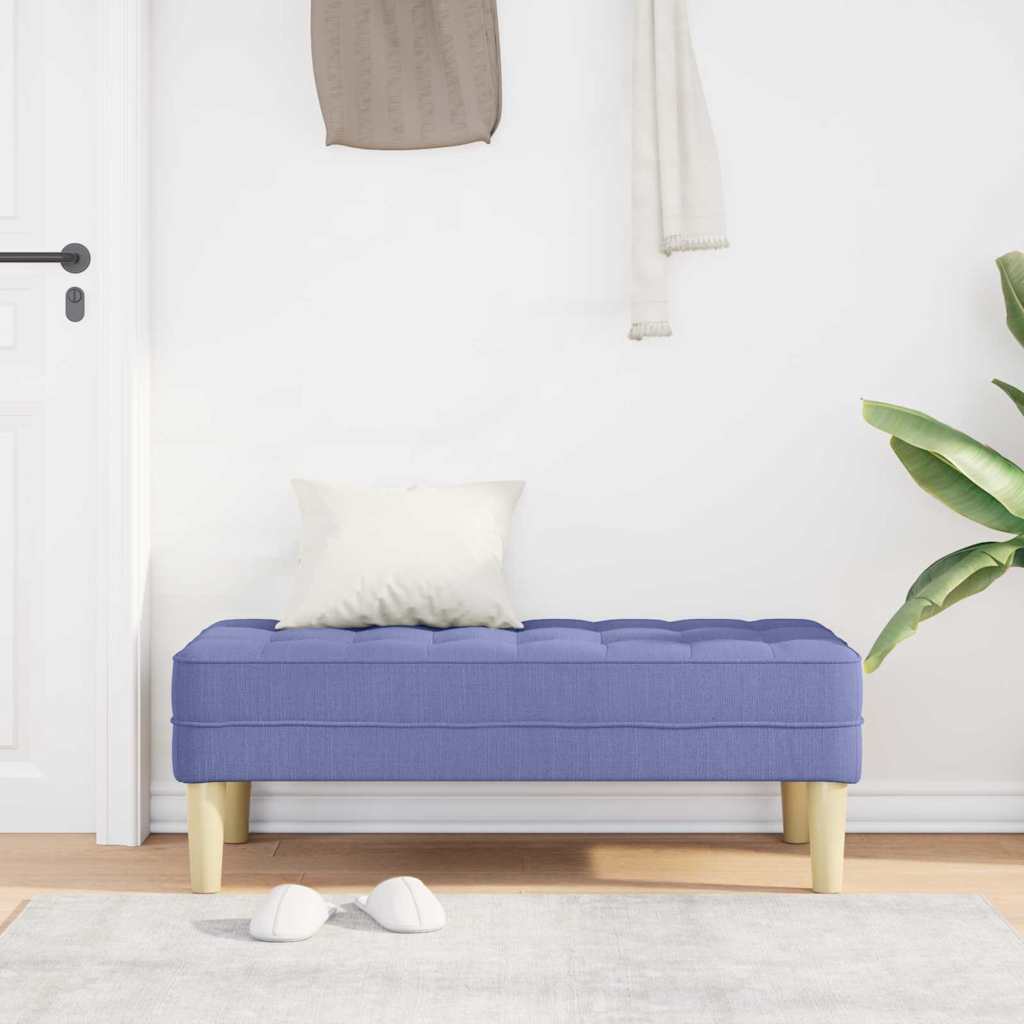 pad párnával Farmerkék 113 x 57 x 39 cm szövet