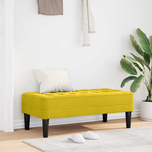 pad párnával Sárga 113 x 57 x 39 cm Bársony