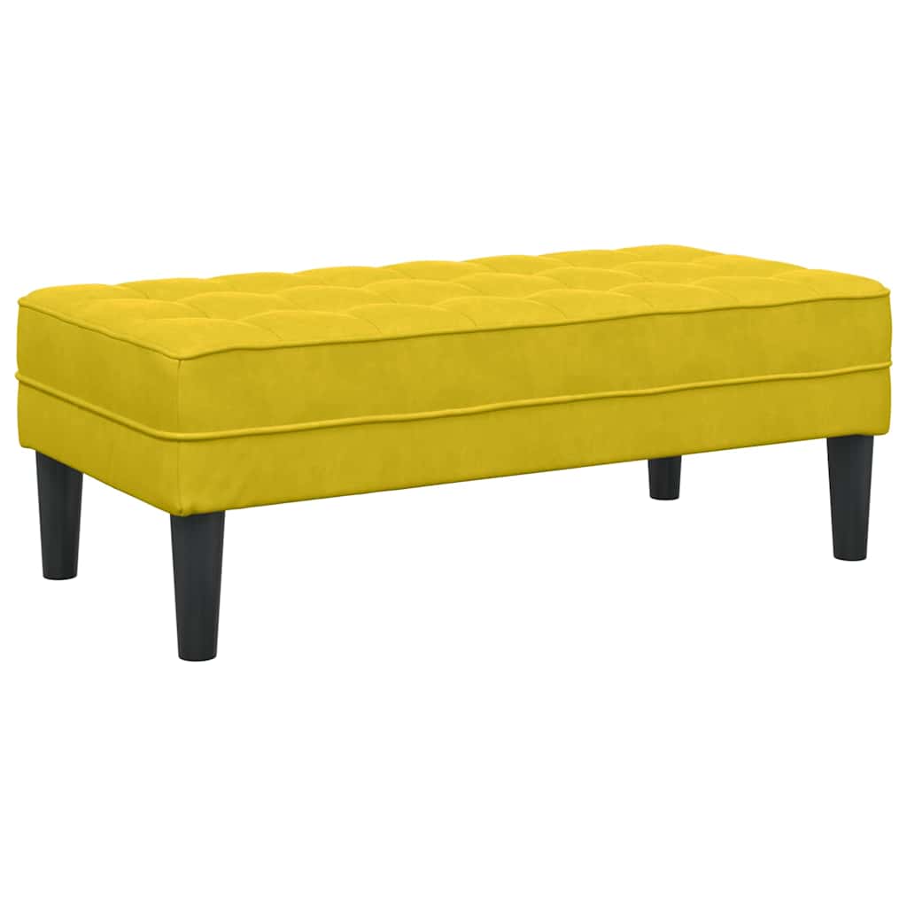 pad párnával Sárga 113 x 57 x 39 cm Bársony