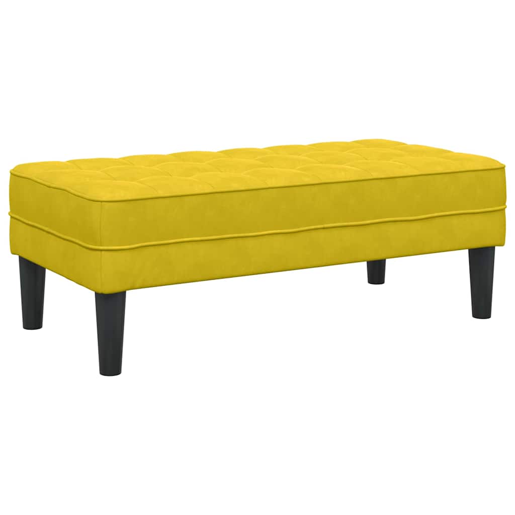 pad párnával Sárga 113 x 57 x 39 cm Bársony