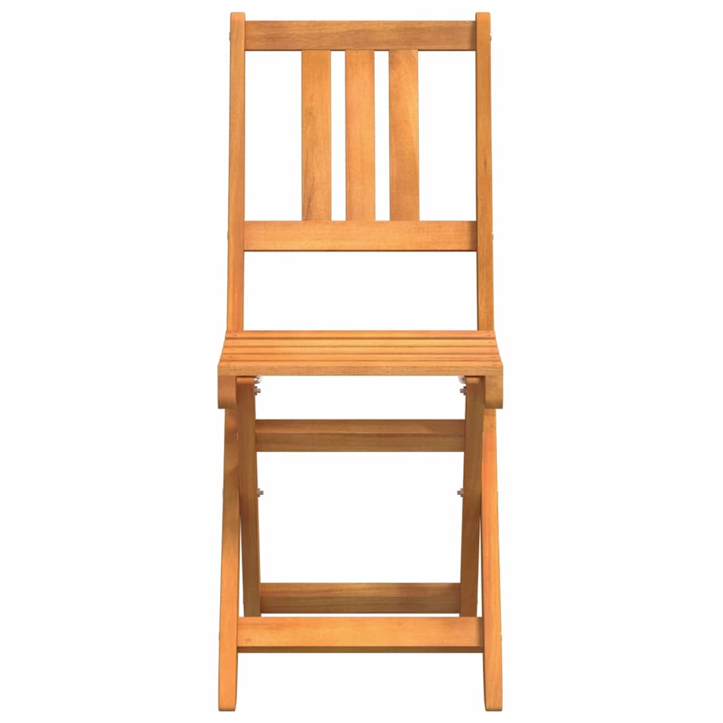 Kültéri bistro székek párnával 2 pcs Tömör Akácfa