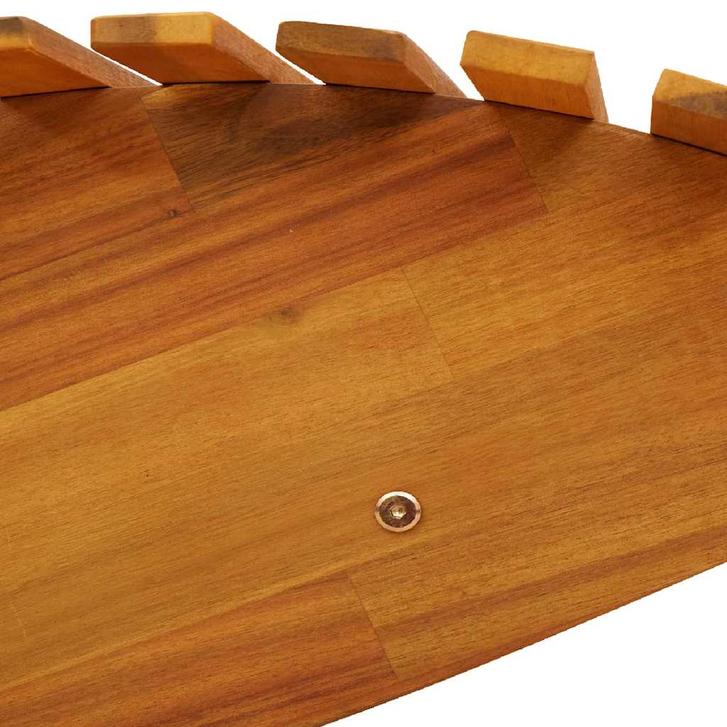 Fekvőszék 2-személy 2 pcs Barna 154 x 60 x 74 cm Tömör Akácfa