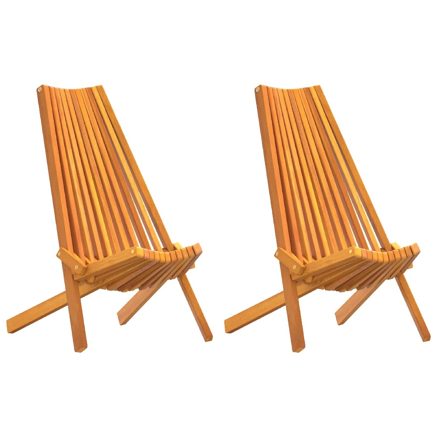Szék 2 pcs Barna 69 x 56 x 84 cm Tömör Akácfa