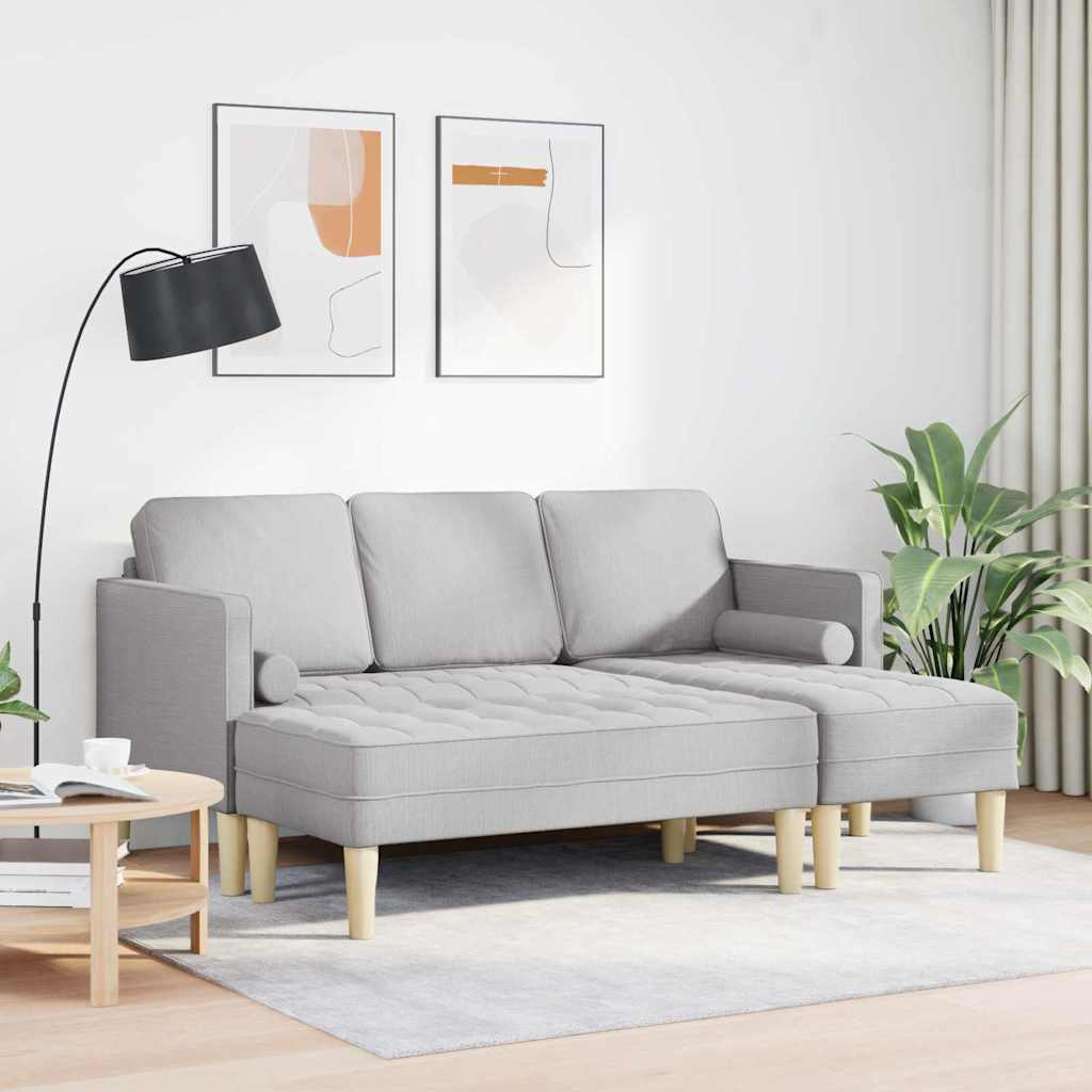 Kanapé Szett 2 pcs Felhőszürke 173 x 131 x 67 cm Poliészter