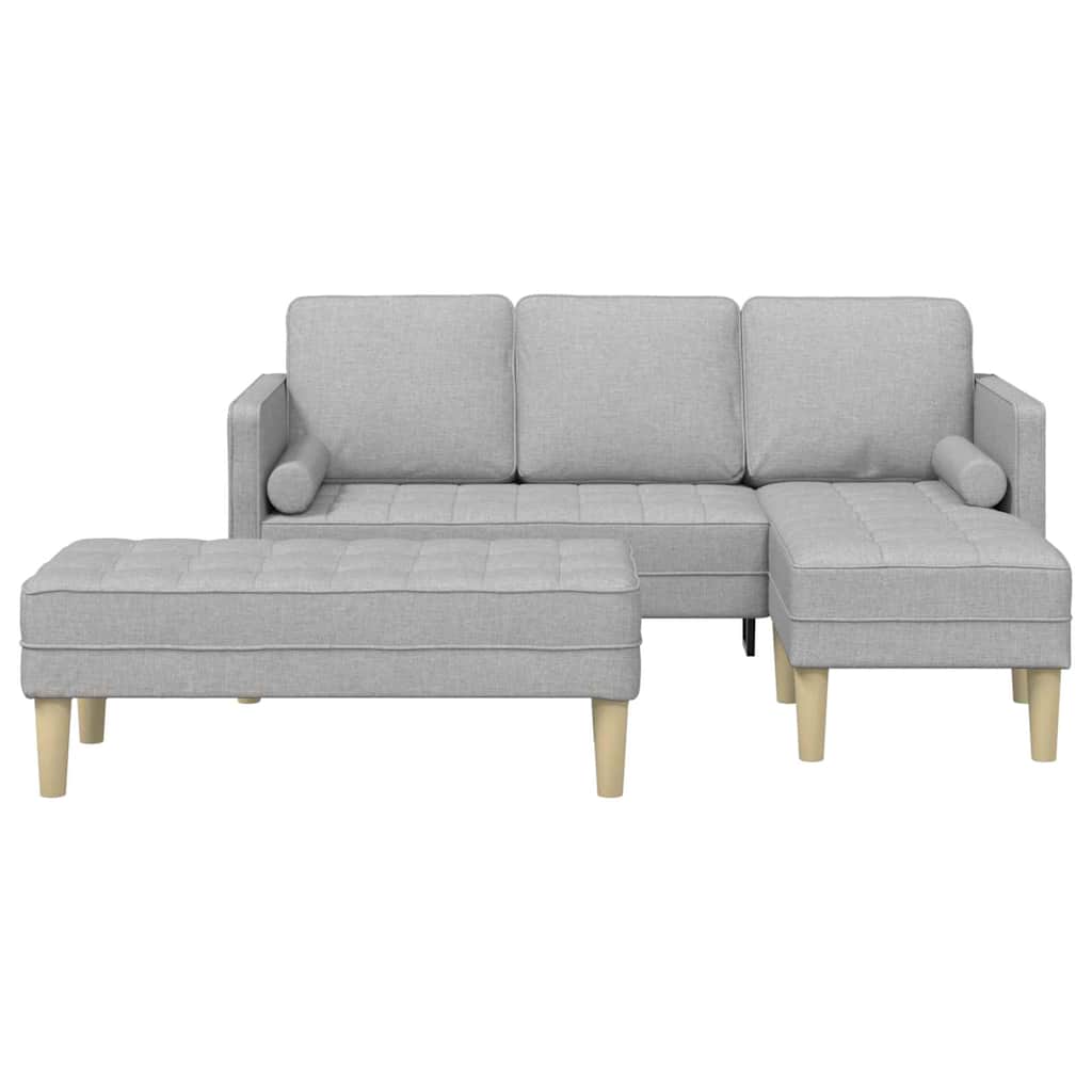 Kanapé Szett 2 pcs Felhőszürke 173 x 131 x 67 cm Poliészter