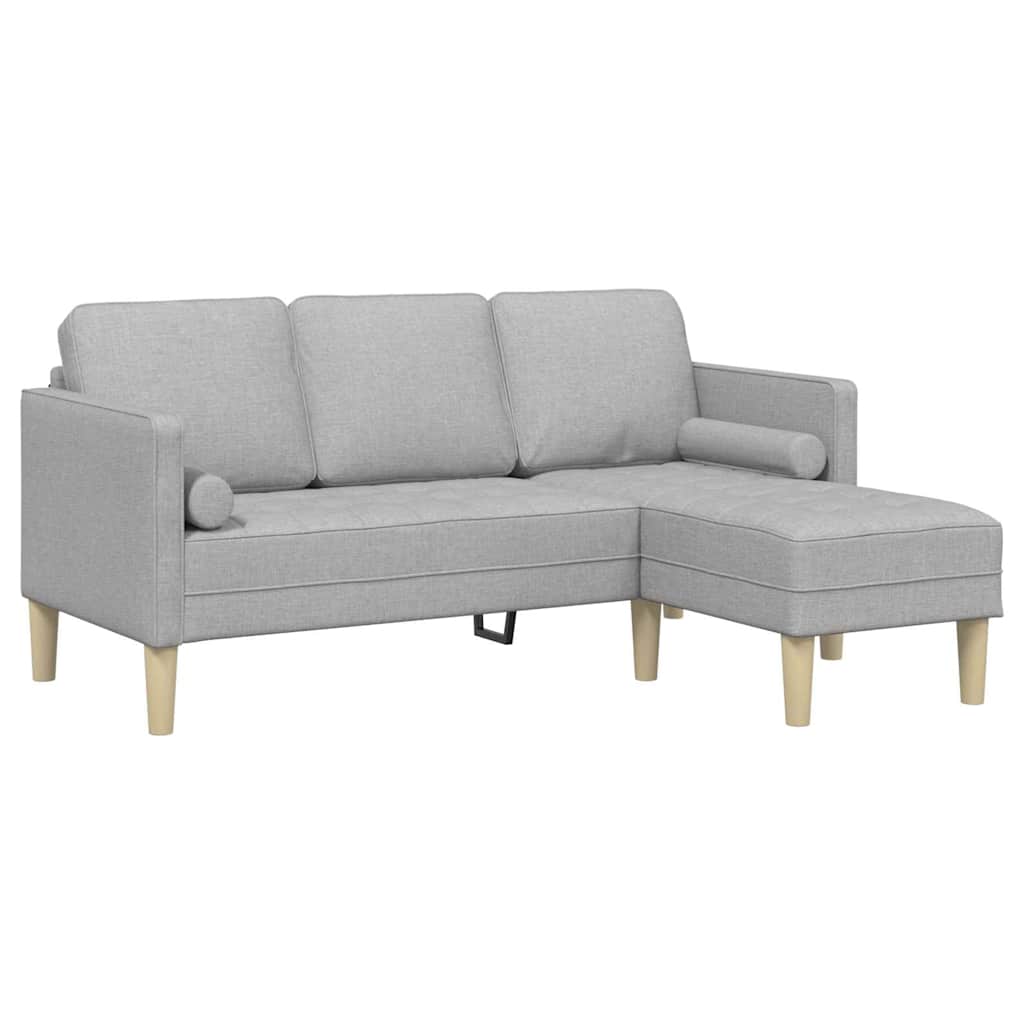 Kanapé Szett 2 pcs Felhőszürke 173 x 131 x 67 cm Poliészter
