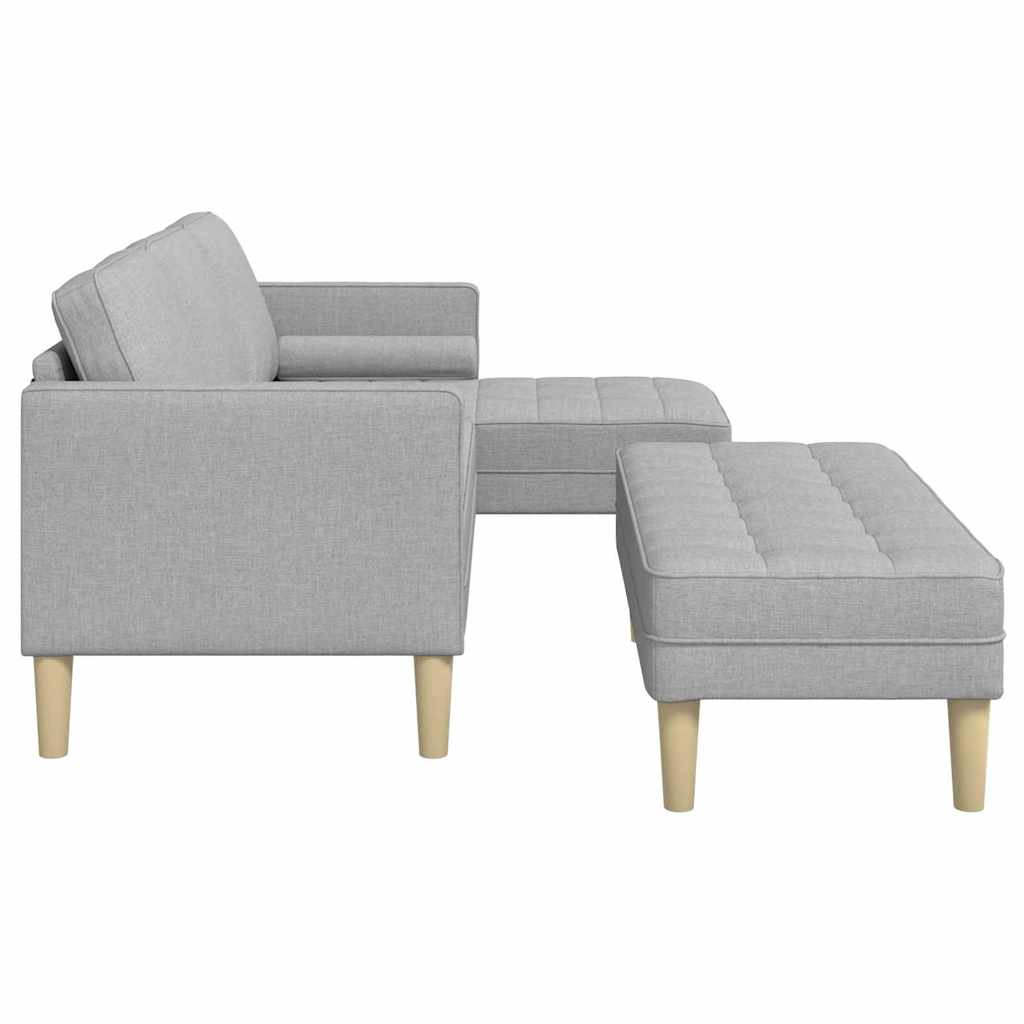Kanapé Szett 2 pcs Felhőszürke 173 x 131 x 67 cm Poliészter