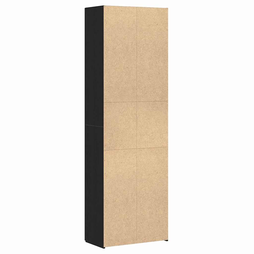 Irodai szekrény Fekete tölgy 60 x 32 x 190 cm Szerelt Fa