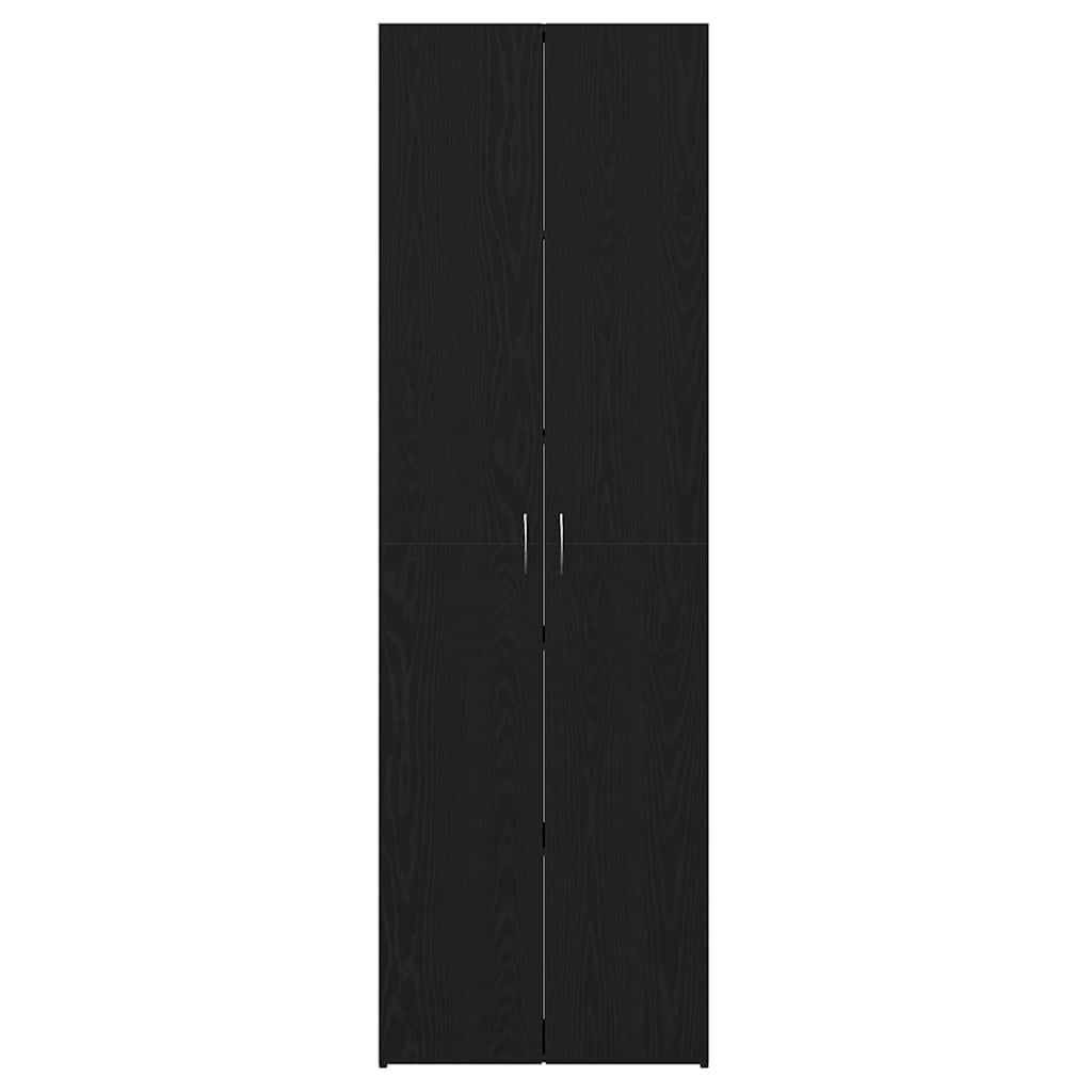 Irodai szekrény Fekete tölgy 60 x 32 x 190 cm Szerelt Fa