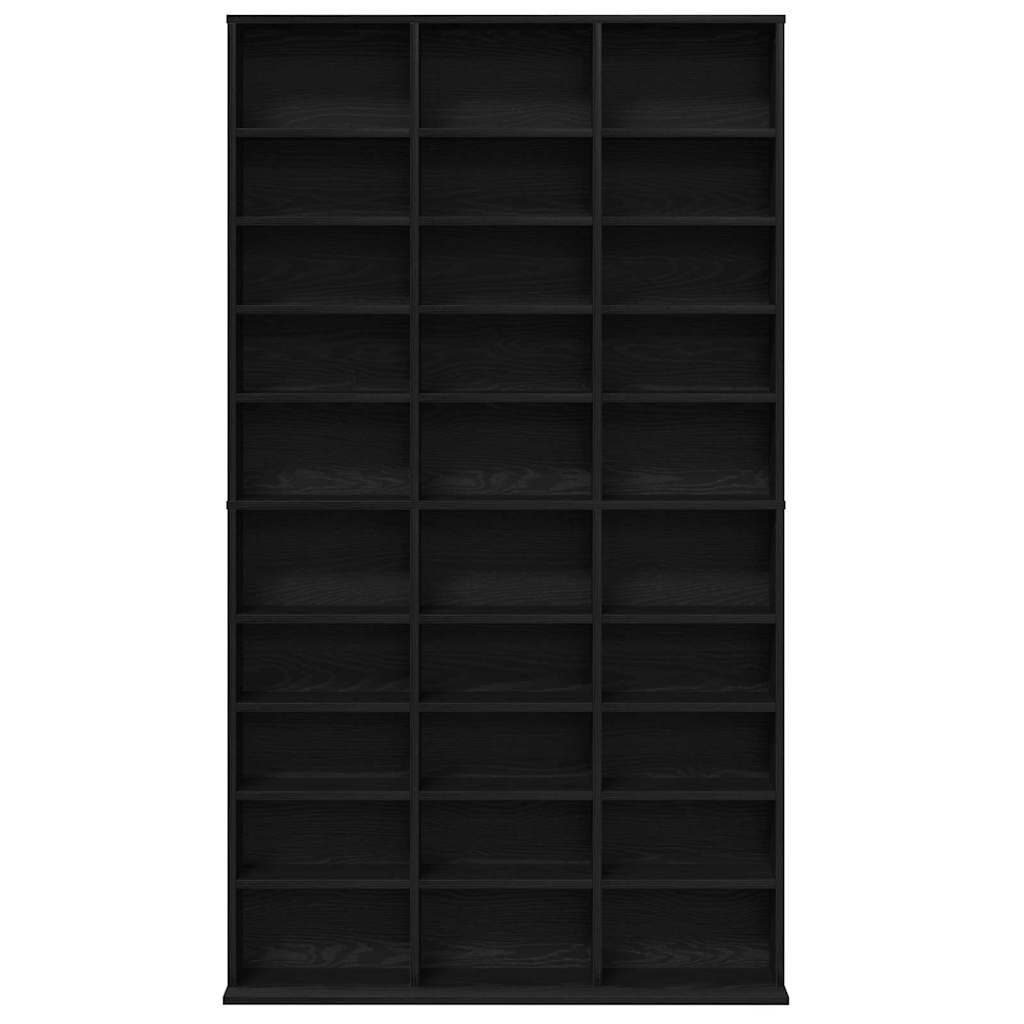 CD szekrény Fekete tölgy 101 x 23 x 177,5 cm Szerelt Fa