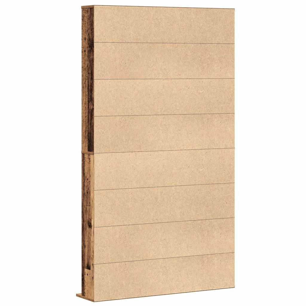 CD szekrény polcokkal Régi fa 101 x 23 x 177,5 cm Faanyag