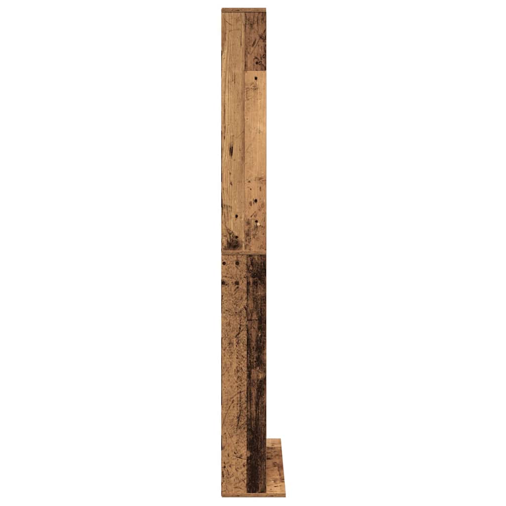 CD szekrény polcokkal Régi fa 101 x 23 x 177,5 cm Faanyag