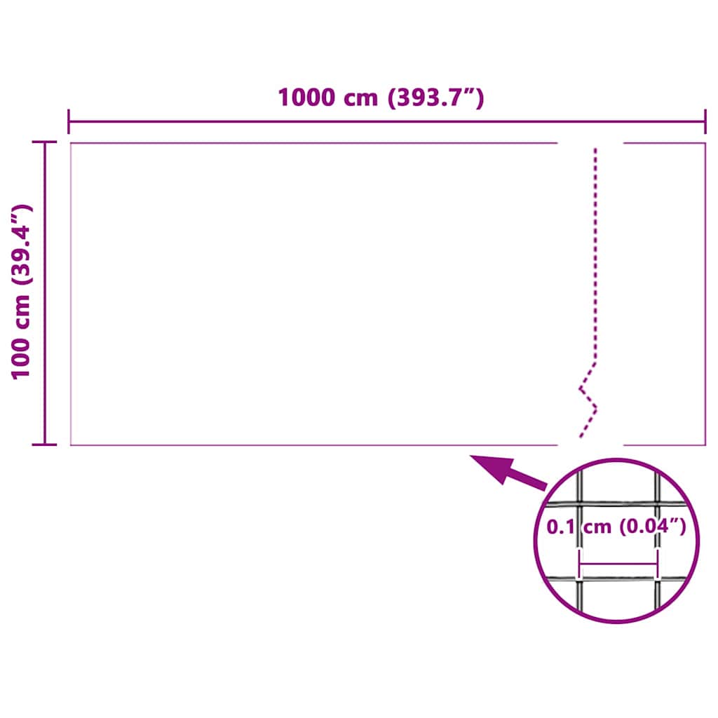Rovarháló Fehér 100 x 1000 cm Üvegszál