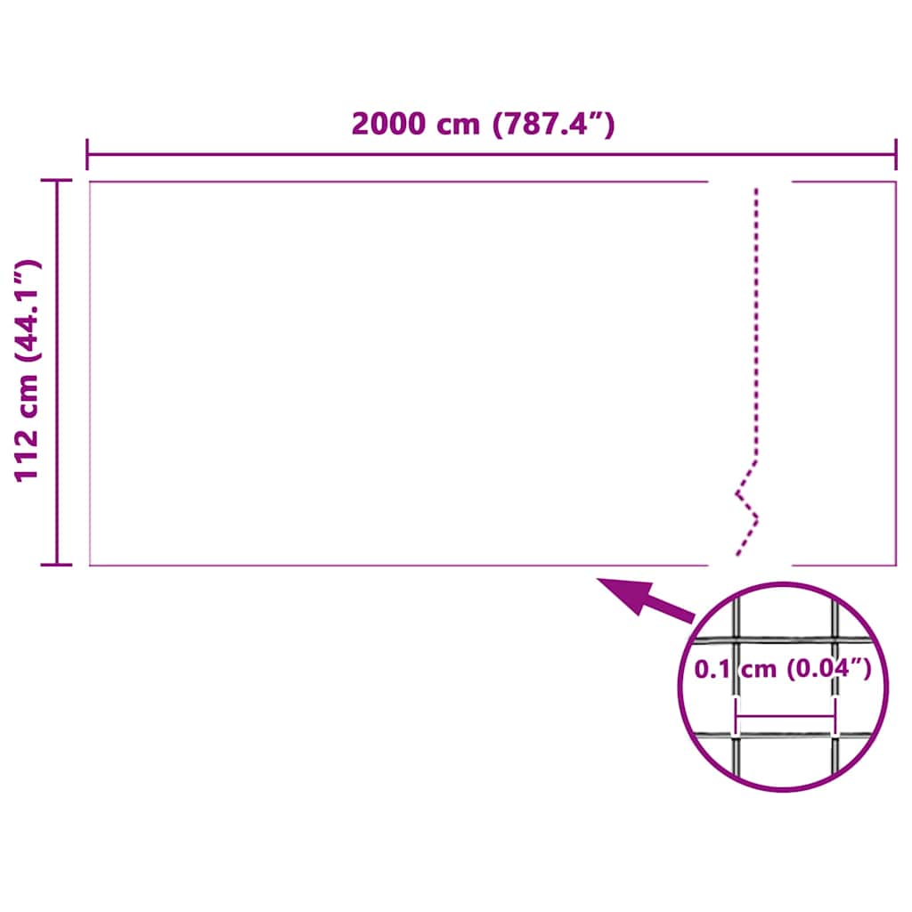 Rovarháló Fehér 112 x 2000 cm Üvegszál