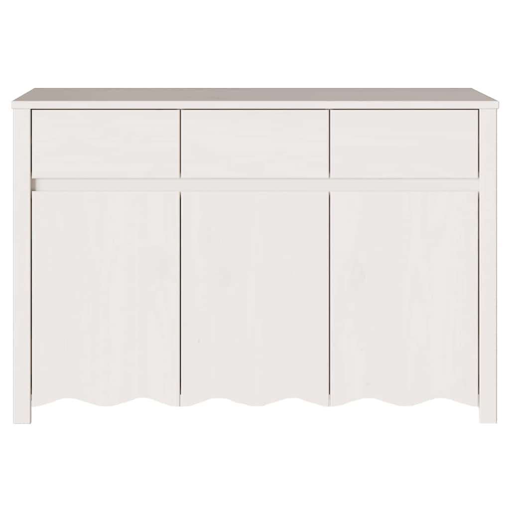 Széf fiókkal Drammen Fehér 114 x 43 x 75,5 cm Tömör fenyőfa