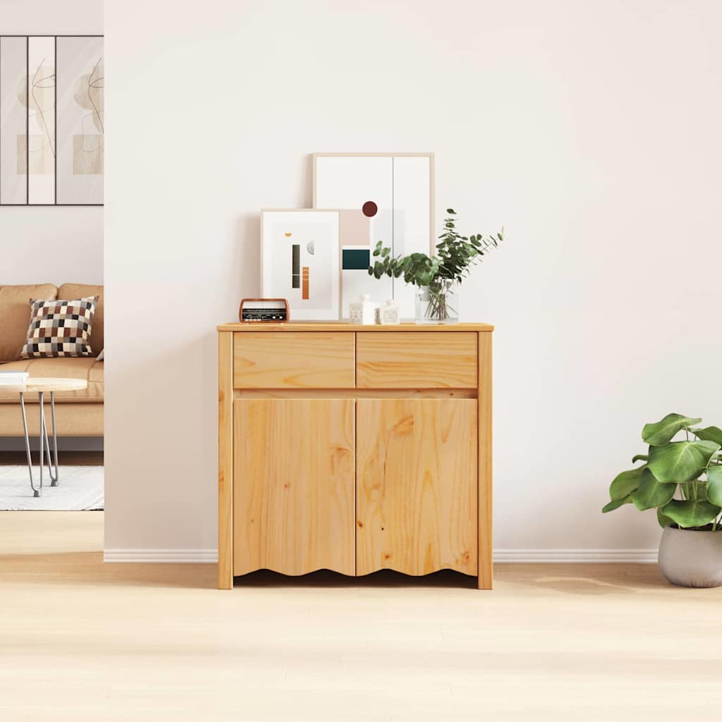 Széf Drammen Tölgy színű 79 x 43 x 75.5 cm Tömör fenyőfa
