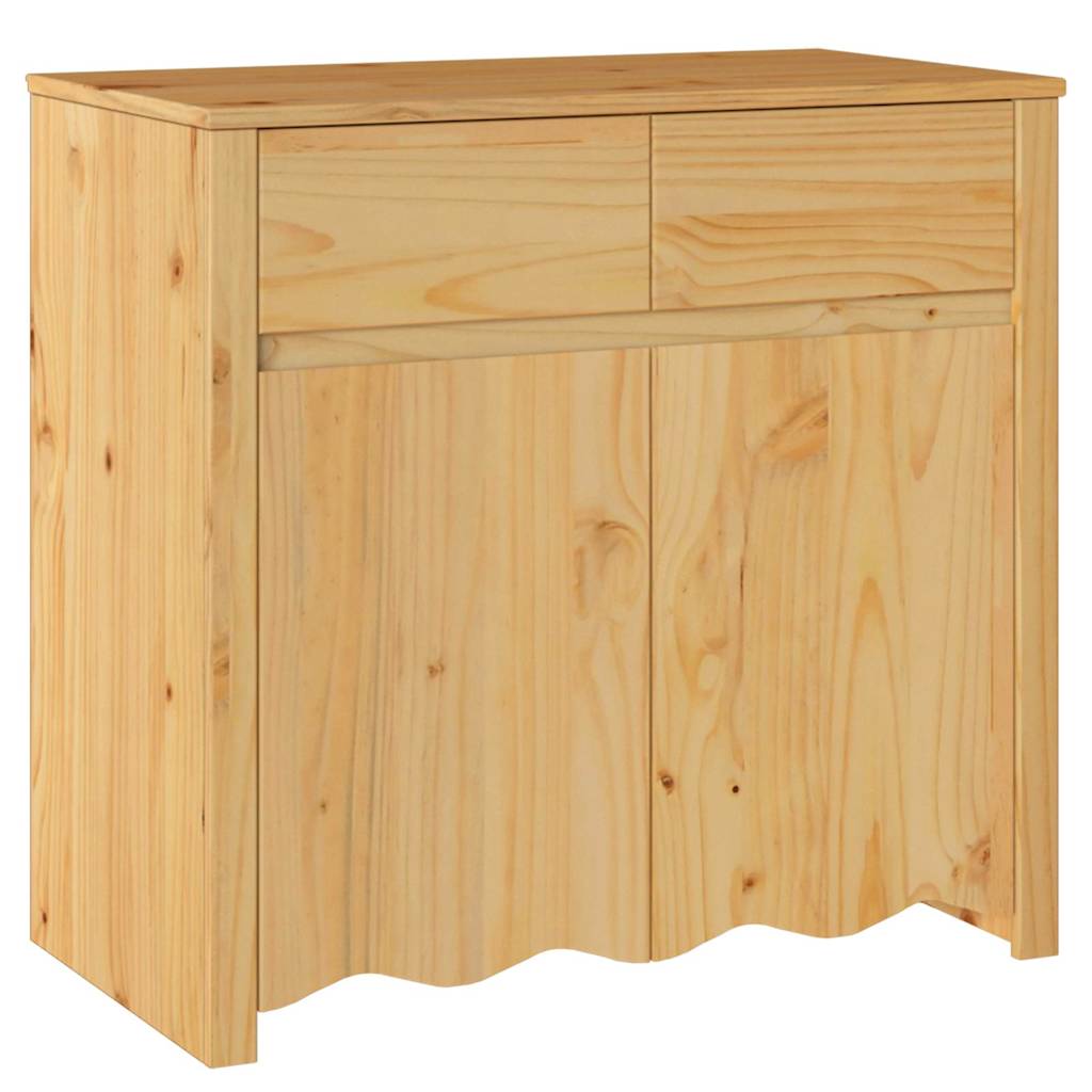 Széf Drammen Tölgy színű 79 x 43 x 75.5 cm Tömör fenyőfa