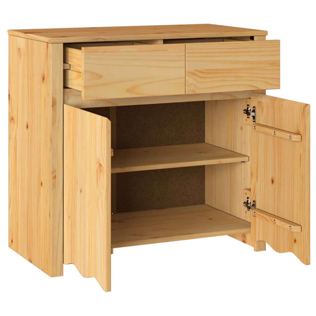 Széf Drammen Tölgy színű 79 x 43 x 75.5 cm Tömör fenyőfa