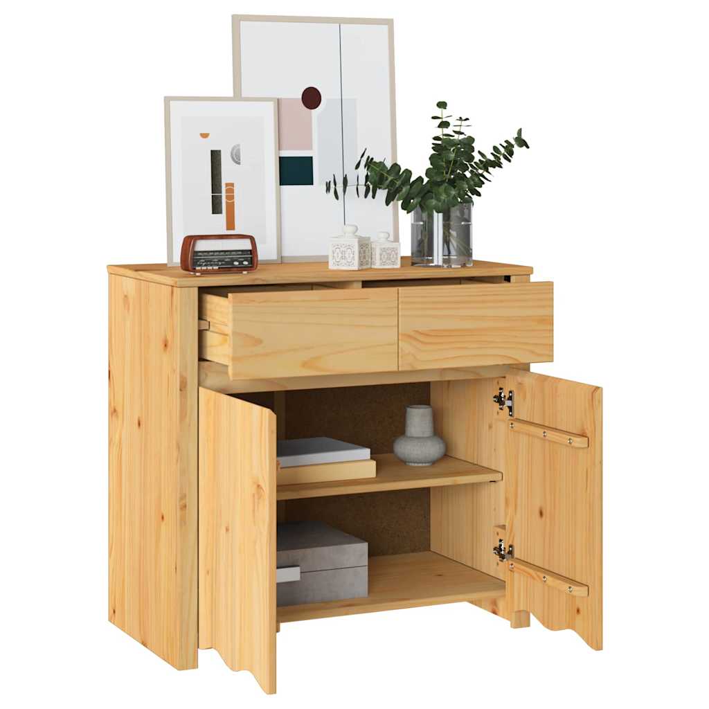 Széf Drammen Tölgy színű 79 x 43 x 75.5 cm Tömör fenyőfa
