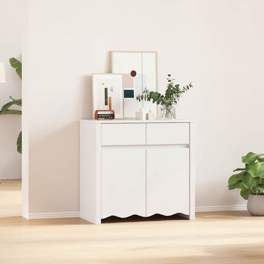 Széf fiókkal Drammen Fehér 79 x 43 x 75.5 cm Tömör fenyőfa