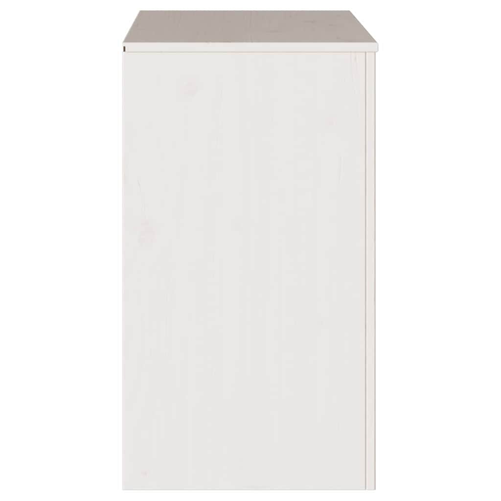 Széf fiókkal Drammen Fehér 79 x 43 x 75.5 cm Tömör fenyőfa