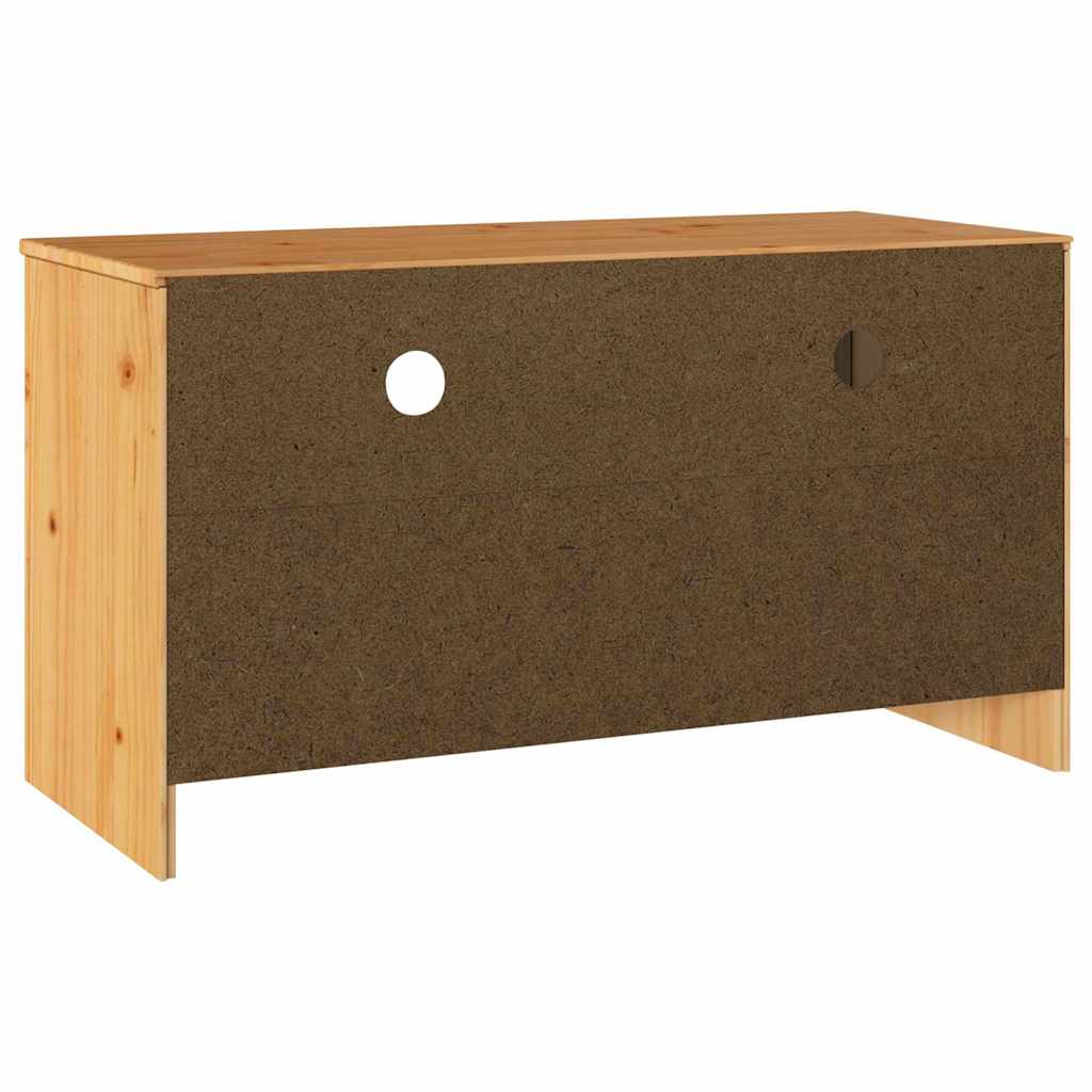 TV szekrény Drammen Tölgy színű 99 x 43 x 55 cm Tömör fenyőfa