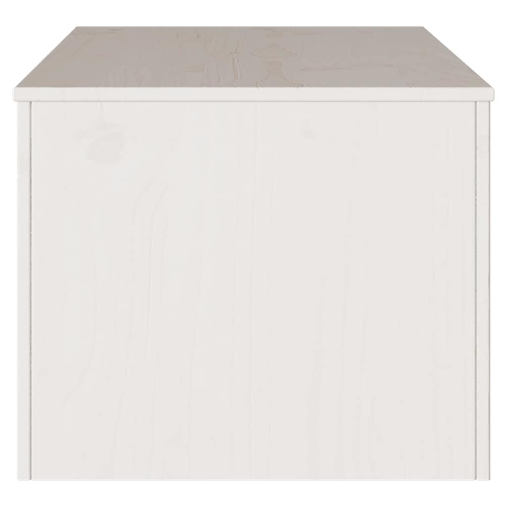 Dohányzóasztal Drammen Fehér 99 x 55 x 45 cm Tömör fenyőfa