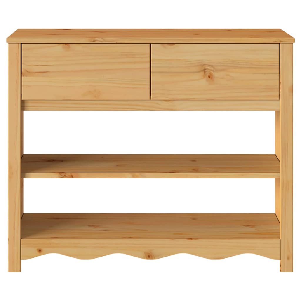 Konzolasztal fiókkal Drammen Tölgy színű 89,5 x 37 x 73 cm