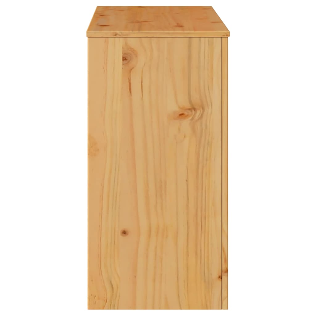Konzolasztal fiókkal Drammen Tölgy színű 89,5 x 37 x 73 cm