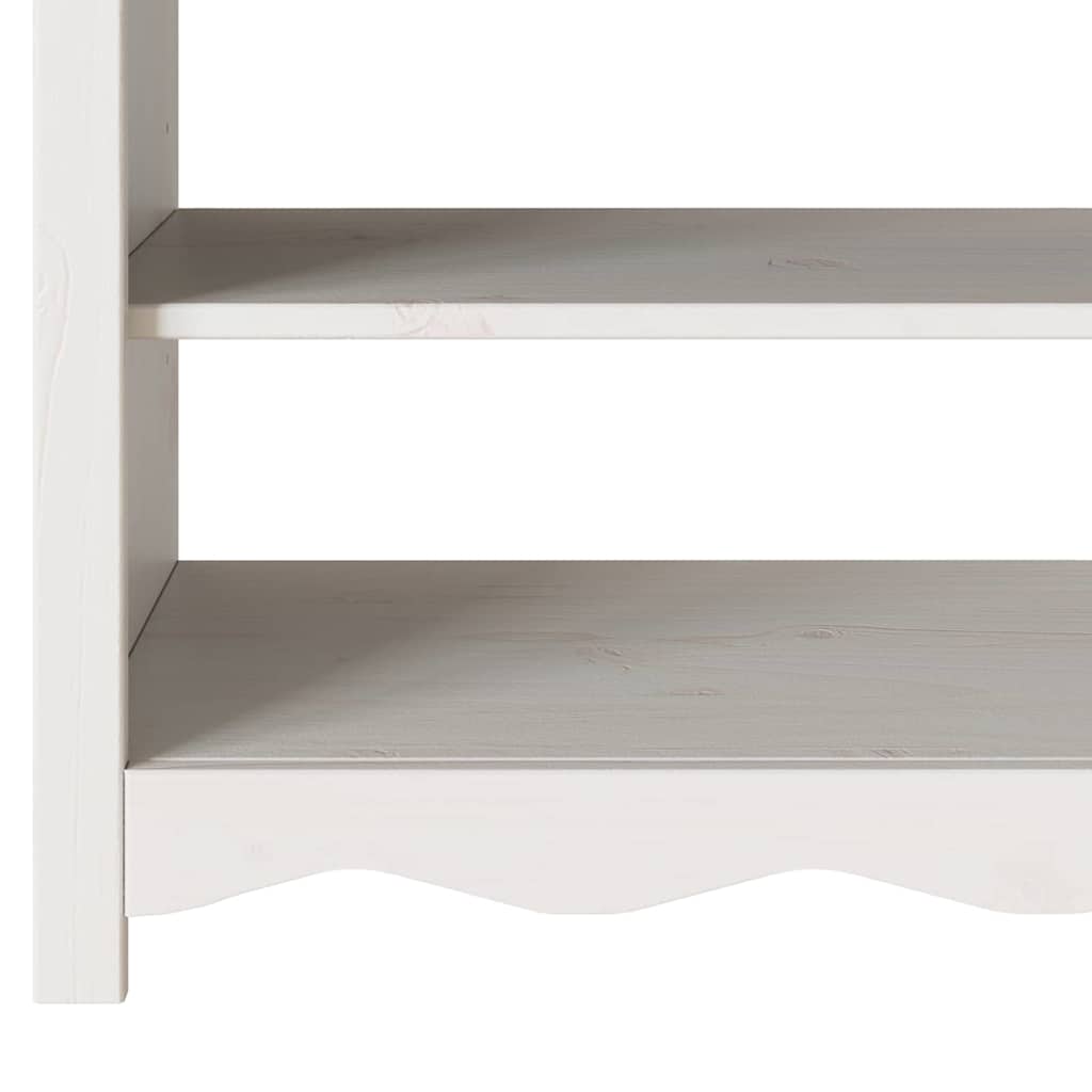 Konzolasztal Drammen Fehér 89,5 x 37 x 73 cm Tömör fenyőfa
